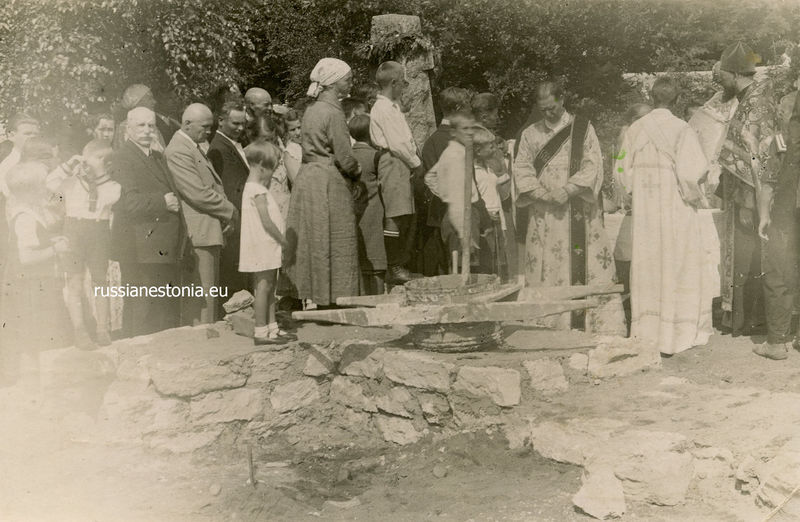 Файл:Закладка Георгиевской часовни на Братском кладбище воинов Северо-Западной армии в Копли. Таллинн, 19.07.1936.jpg